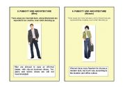 English worksheet: HOW TO DRESS FOR A JOB INTERVIEW    (Parts 8 and 9)