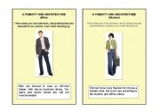 English Worksheet: HOW TO DRESS FOR A JOB INTERVIEW    (Parts 8 and 9)