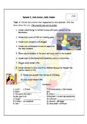 English Worksheet: Simpson_Season 11_Episode 5