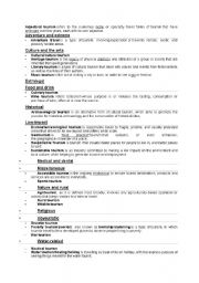 English Worksheet: Adjectival Tourism