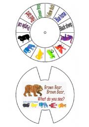 English Worksheet: Brown bear, what do you see?