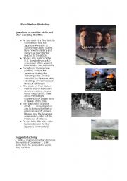 English Worksheet: Pearl Harbor Workshop