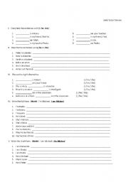 English worksheet: Verb to be practice