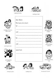 English Worksheet: Mothers day