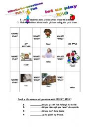 English Worksheet: WH/QUESTIONS