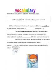 English worksheet: Billy