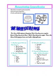 English Worksheet: THE THREE LITTLE PIGS