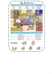 English Worksheet: My bedroom