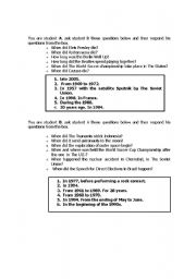 English worksheet: the past is back!!!