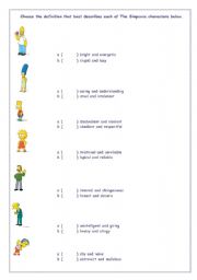 English worksheet: Descriptive Adjectives 