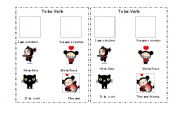 English worksheet: to be verb with Pucca