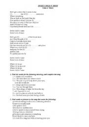 Patience - Guns N´ Roses - ESL worksheet by Flavia Terhaag