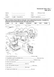 English Worksheet: Prepositions