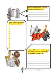 English Worksheet: zoo