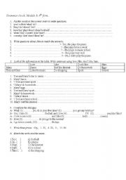 English Worksheet: Present Simple