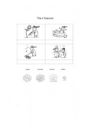English Worksheet: 4seasons