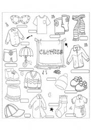 English Worksheet: clothes