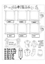 English Worksheet: clothes 2