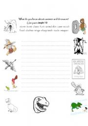 English Worksheet: dinosaurs