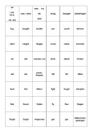 English worksheet: regular verbs