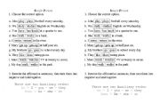 English Worksheet: worksheet Present Simple