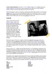 English Worksheet: alanis morisette