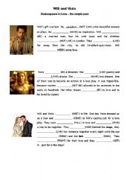 English Worksheet: Shakespeare in Love - The Simple Past