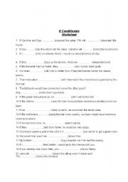 English Worksheet: If Conditionals Worksheet