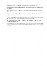 English Worksheet: Sums about Harry Poter