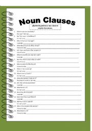 Noun Clauses