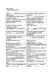 English Worksheet: Tandem sheet - conditional sentences