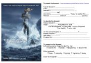 English Worksheet: The Day after Tomorrow : how to describe and  comment a film poster