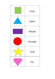English Worksheet: A domino game (theme: shapes)