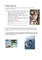 English Worksheet: Gap Year