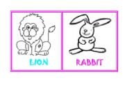 English Worksheet: CUTE ANIMALS FLASHCARDS