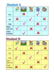 Yes/No questions and short answers pairwork sheet 1