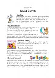 ESL Games for Easter