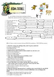 English Worksheet: Animal Idioms