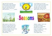 English Worksheet: The Four Seasons