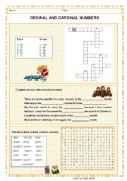 Ordinal and Cardinal Numbers