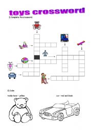 English Worksheet: Toys