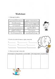 English worksheet: COLOUR AND NUMBERS