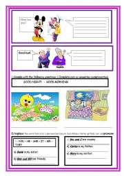 English Worksheet: GREETINGS