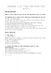 English Worksheet: Friends Episode 1.06 