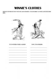 English Worksheet: winnies clothes