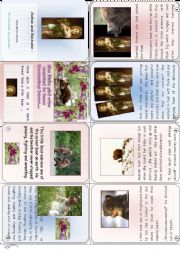 English Worksheet: The little girl who wanted to hear humming bears. A mini book!