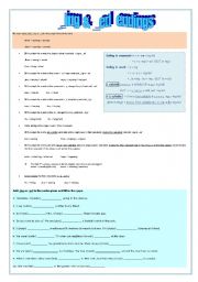 English Worksheet: Adding _ing or _ed