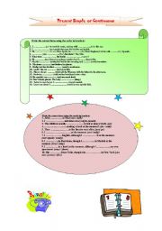 English Worksheet: Present simple or continuous