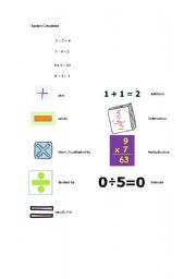 English Worksheet: Spoken calcuation