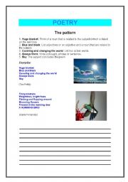 English Worksheet: POETRY IN THE CLASSROOM